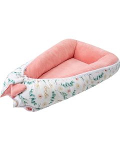 Bubaba by FreeON Babynest - omkeerbaar - Green Magic - Coral (95x60cm)