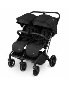 BabyGO GoTwice - Duo Buggy - Tweeling kinderwagen - Zwart