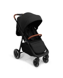 Baninni Kinderwagen - Ditta - Wandelwagen met zonnekap & boodschappenmand - Zwart (geschikt van 0-22kg)