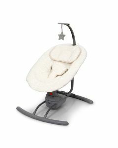 Baninni Babyschommel met speelboog - Schommelstoel - Babyswing - Sereno - Wit Teddy